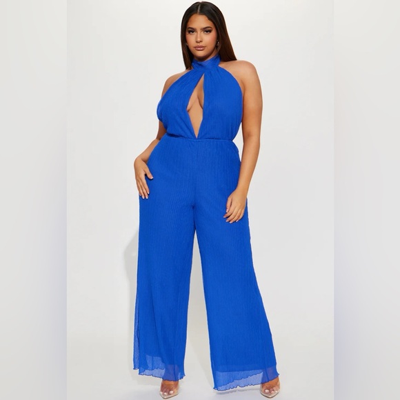 NWT! FASHION NOVA 'Through My POV' Jumpsuit | Royal Blue - Picture 4 of 7